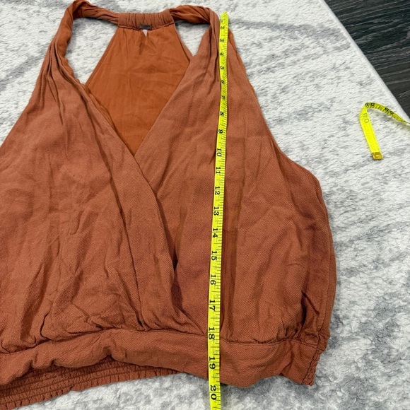 Free People Burnt Orange Drapey Dreams Tank Top - Picture 10 of 10
